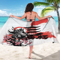 Japanese Samurai Warrior Enso Sarong Japan Pagoda Sakura Watercolor - Polynesian Pride