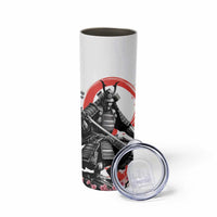 Japanese Samurai Warrior Enso Skinny Tumbler Japan Pagoda Sakura Watercolor LT14 - Polynesian Pride