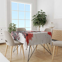 Japanese Samurai Warrior Enso Tablecloth Japan Pagoda Sakura Watercolor - Polynesian Pride