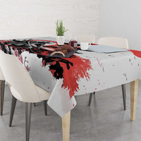 Japanese Samurai Warrior Enso Tablecloth Japan Pagoda Sakura Watercolor - Polynesian Pride