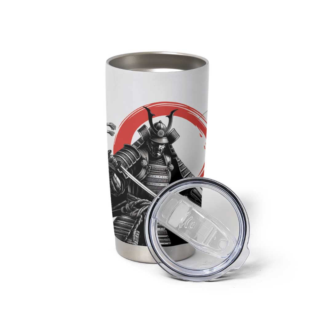 Japanese Samurai Warrior Enso Tumbler Cup Japan Pagoda Sakura Watercolor LT14 - Polynesian Pride
