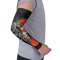 Japanese Dragon Katana Enso Arm Sleeves Japan Pagoda Seamless Cloud LT14 - Polynesian Pride