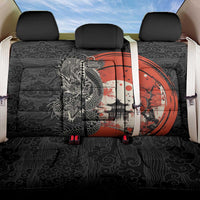 Japanese Dragon Katana Enso Back Car Seat Cover Japan Pagoda Seamless Cloud LT14 One Size Black - Polynesian Pride