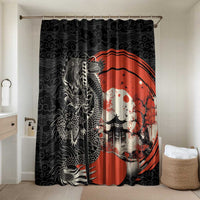 Japanese Dragon Katana Enso Bathroom Set Japan Pagoda Seamless Cloud - Polynesian Pride
