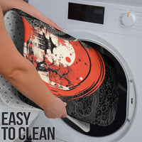 Japanese Dragon Katana Enso Bathroom Set Japan Pagoda Seamless Cloud - Polynesian Pride