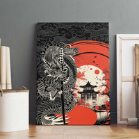 Japanese Dragon Katana Enso Canvas Wall Art Japan Pagoda Seamless Cloud LT14 - Polynesian Pride