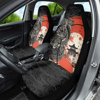 Japanese Dragon Katana Enso Car Seat Cover Japan Pagoda Seamless Cloud LT14 - Polynesian Pride