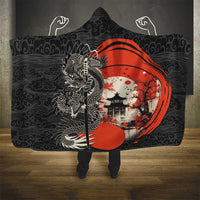 Japanese Dragon Katana Enso Hooded Blanket Japan Pagoda Seamless Cloud LT14 - Polynesian Pride