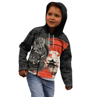 Japanese Dragon Katana Enso Kid Hoodie Japan Pagoda Seamless Cloud LT14 - Polynesian Pride