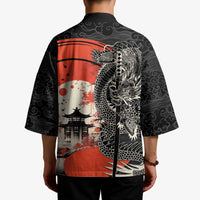 Japanese Dragon Katana Enso Kimono Japan Pagoda Seamless Cloud LT14 - Polynesian Pride