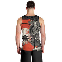 Japanese Dragon Katana Enso Men Tank Top Japan Pagoda Seamless Cloud LT14 - Polynesian Pride