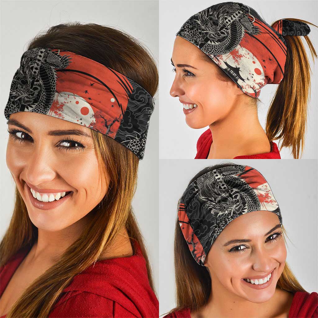 Japanese Dragon Katana Enso Neck Gaiter Japan Pagoda Seamless Cloud LT14 - Polynesian Pride