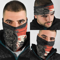 Japanese Dragon Katana Enso Neck Gaiter Japan Pagoda Seamless Cloud LT14 - Polynesian Pride