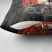 Japanese Dragon Katana Enso Pillow Cover Japan Pagoda Seamless Cloud LT14 - Polynesian Pride