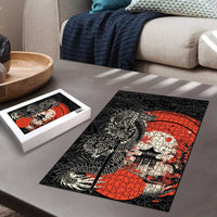 Japanese Dragon Katana Enso Puzzle Japan Pagoda Seamless Cloud LT14 - Polynesian Pride