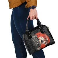 Japanese Dragon Katana Enso Shoulder Handbag Japan Pagoda Seamless Cloud LT14 - Polynesian Pride