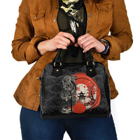Japanese Dragon Katana Enso Shoulder Handbag Japan Pagoda Seamless Cloud LT14 - Polynesian Pride