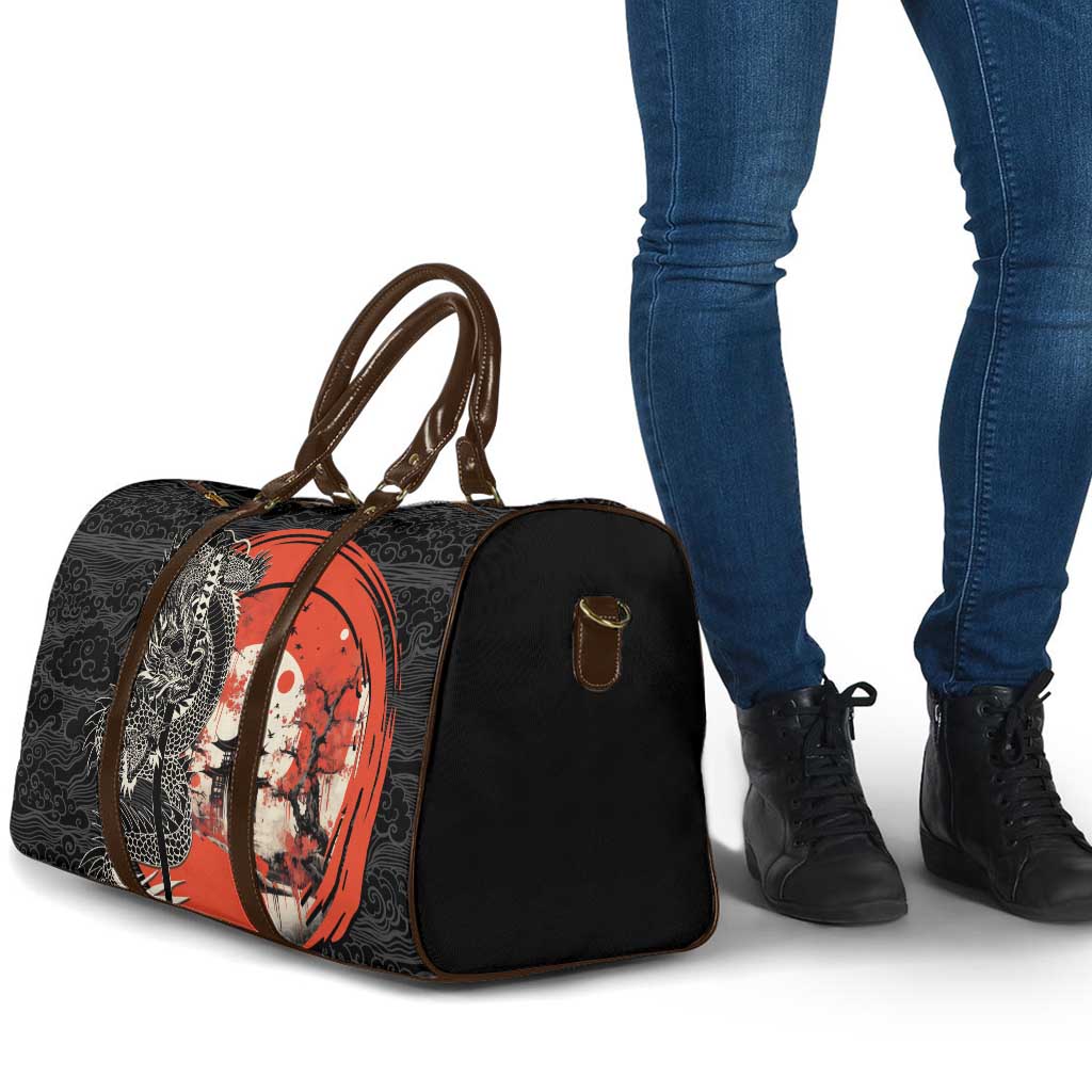 Japanese Dragon Katana Enso Travel Bag Japan Pagoda Seamless Cloud LT14 - Polynesian Pride
