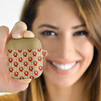 Japanese Daruma Doll AirPods Case Palaka With Seamless Bamboo Pattern - Polynesian Pride