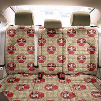 Japanese Daruma Doll Back Car Seat Cover Palaka With Seamless Bamboo Pattern LT14 - Polynesian Pride