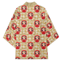 Japanese Daruma Doll Kimono Palaka With Seamless Bamboo Pattern LT14 - Polynesian Pride