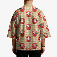 Japanese Daruma Doll Kimono Palaka With Seamless Bamboo Pattern LT14 - Polynesian Pride