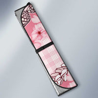Japanese Daruma Doll Palaka Auto Sun Shade Cherry Blossoms With Shell Lei LT14 - Polynesian Pride