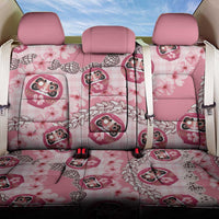 Japanese Daruma Doll Palaka Back Car Seat Cover Cherry Blossoms With Shell Lei LT14 One Size Pink - Polynesian Pride