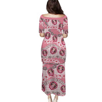 Japanese Daruma Doll Palaka Puletasi Cherry Blossoms With Shell Lei LT14 - Polynesian Pride