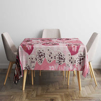 Japanese Daruma Doll Palaka Tablecloth Cherry Blossoms With Shell Lei LT14 - Polynesian Pride