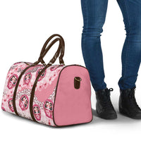Japanese Daruma Doll Palaka Travel Bag Cherry Blossoms With Shell Lei LT14 - Polynesian Pride