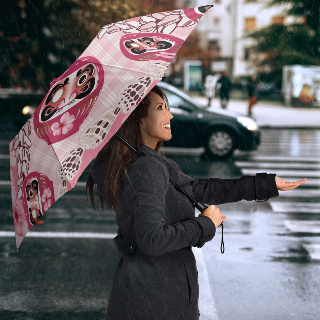 Japanese Daruma Doll Palaka Umbrella Cherry Blossoms With Shell Lei LT14 - Polynesian Pride