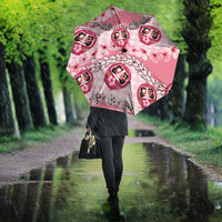Japanese Daruma Doll Palaka Umbrella Cherry Blossoms With Shell Lei LT14 - Polynesian Pride