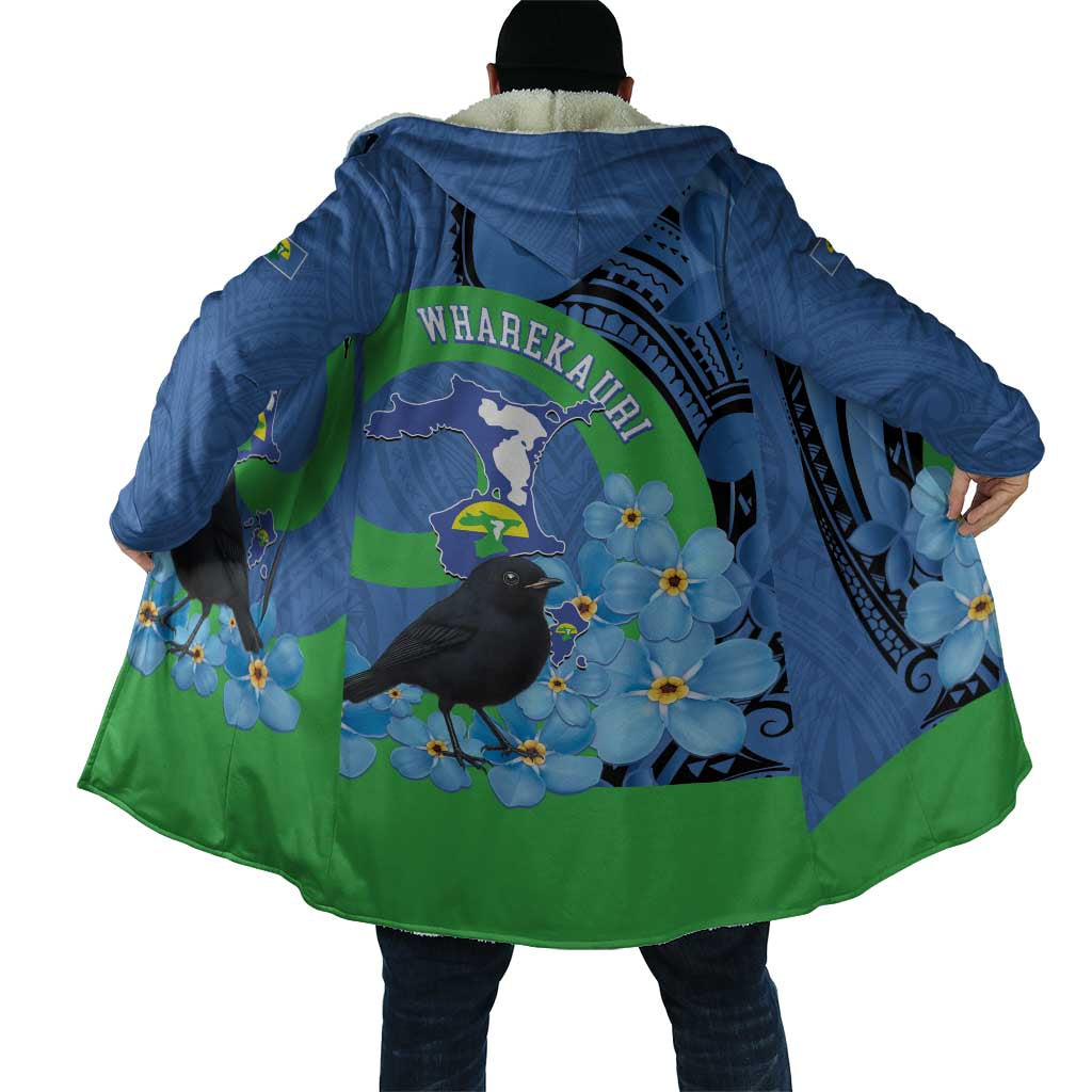 New Zealand Chatham Islands Cloak Wharekauri Forget Me Not With Black Robin - Polynesian Pride