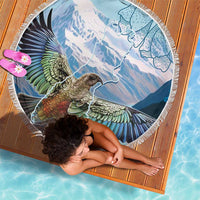 New Zealand South Island Beach Blanket Te Waipounamu Aoraki Kea Bird LT14 - Polynesian Pride