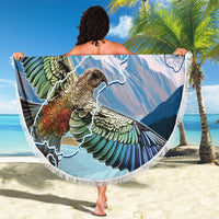 New Zealand South Island Beach Blanket Te Waipounamu Aoraki Kea Bird LT14 - Polynesian Pride