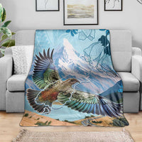 New Zealand South Island Blanket Te Waipounamu Aoraki Kea Bird LT14 - Polynesian Pride