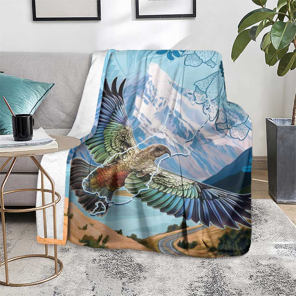 New Zealand South Island Blanket Te Waipounamu Aoraki Kea Bird LT14 - Polynesian Pride
