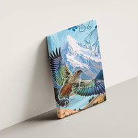 New Zealand South Island Canvas Wall Art Te Waipounamu Aoraki Kea Bird LT14 - Polynesian Pride