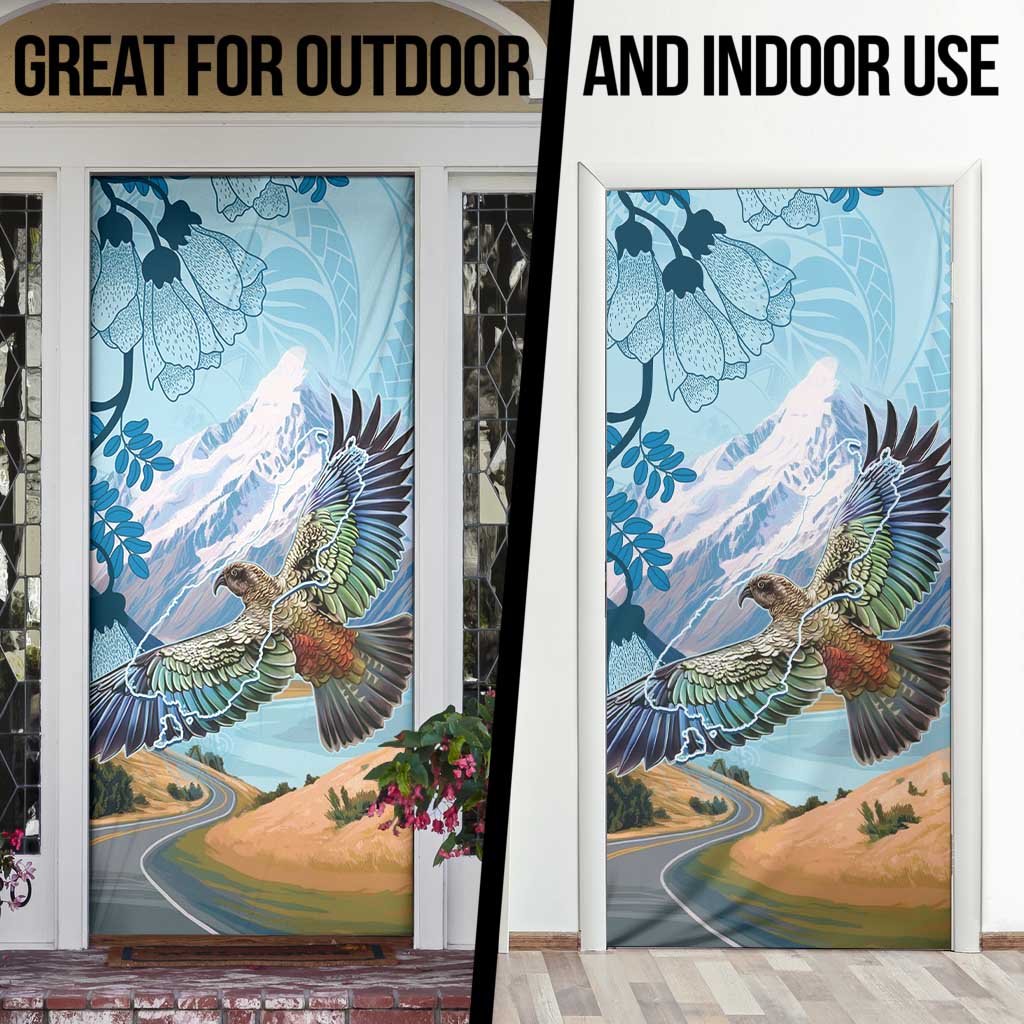 New Zealand South Island Door Cover Te Waipounamu Aoraki Kea Bird - Polynesian Pride