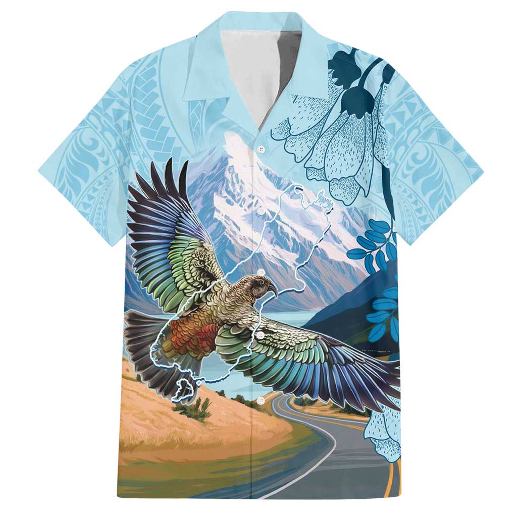New Zealand South Island Family Matching Long Sleeve Bodycon Dress and Hawaiian Shirt Te Waipounamu Aoraki Kea Bird
