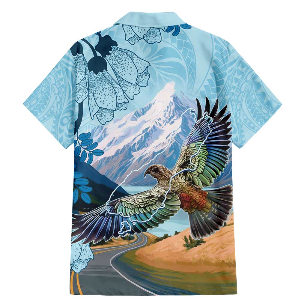New Zealand South Island Family Matching Long Sleeve Bodycon Dress and Hawaiian Shirt Te Waipounamu Aoraki Kea Bird
