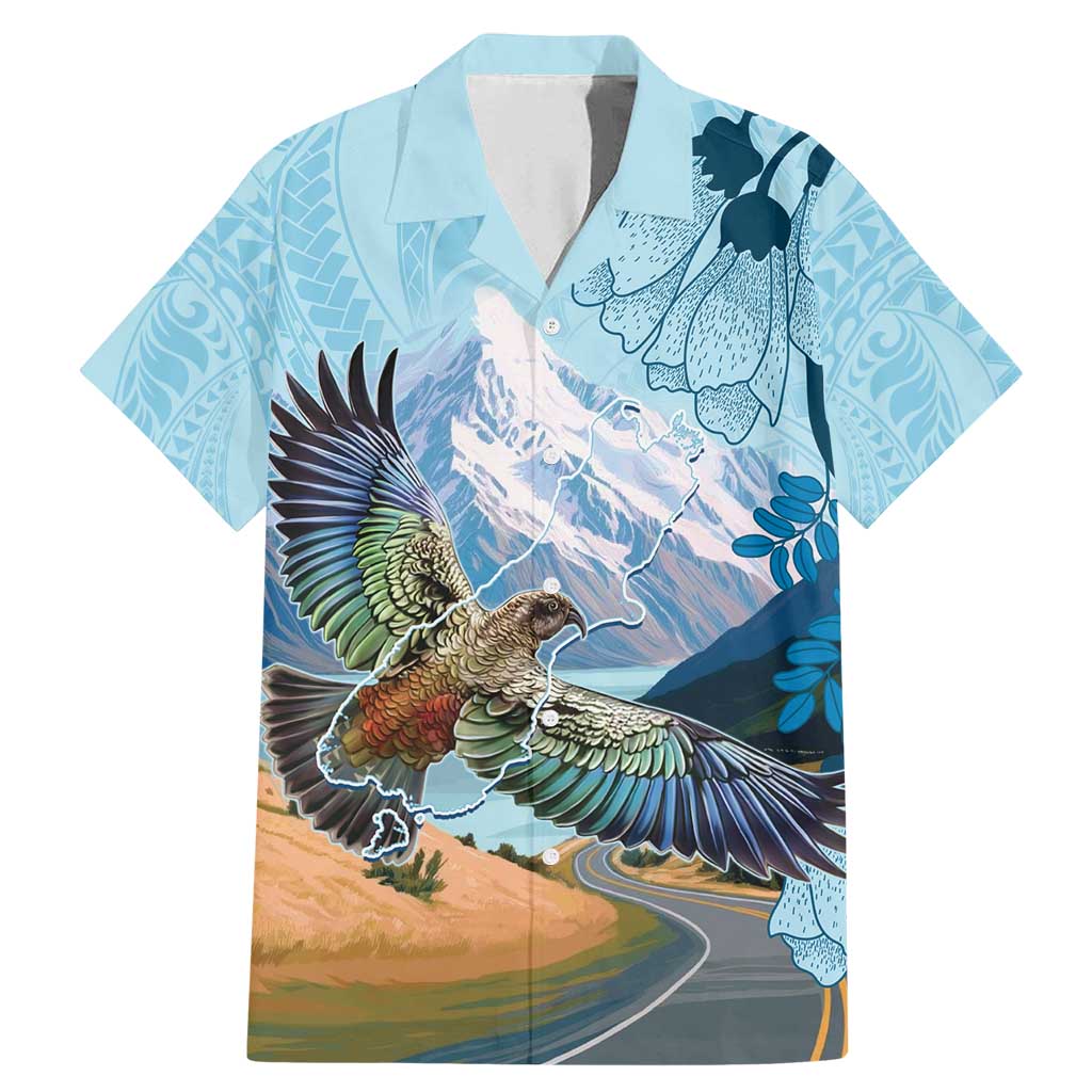 New Zealand South Island Family Matching Mermaid Dress and Hawaiian Shirt Te Waipounamu Aoraki Kea Bird