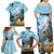 New Zealand South Island Family Matching Off Shoulder Maxi Dress and Hawaiian Shirt Te Waipounamu Aoraki Kea Bird