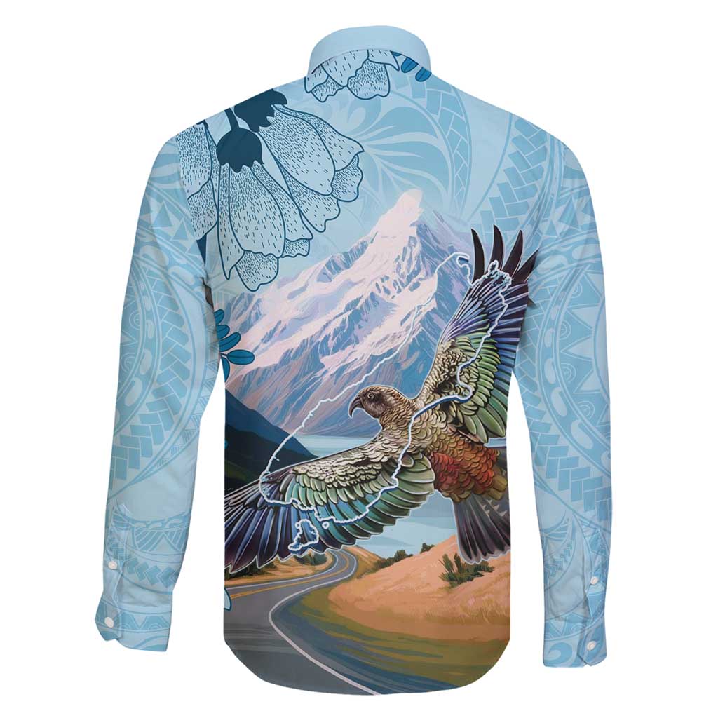 New Zealand South Island Family Matching Tank Maxi Dress and Hawaiian Shirt Te Waipounamu Aoraki Kea Bird