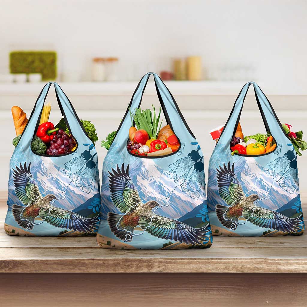 New Zealand South Island Grocery Bag Te Waipounamu Aoraki Kea Bird