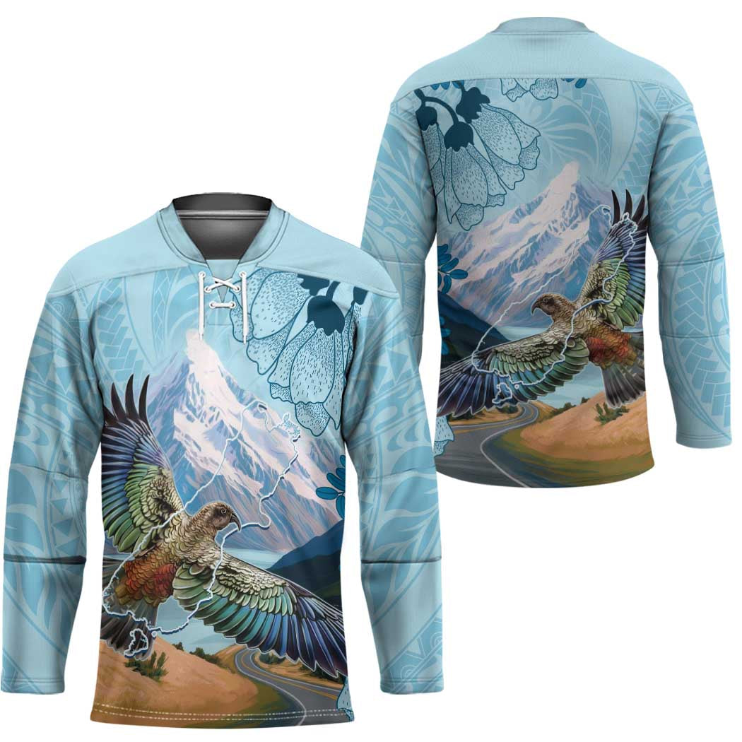 New Zealand South Island Hockey Jersey Te Waipounamu Aoraki Kea Bird - Polynesian Pride