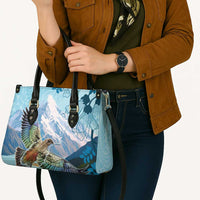 New Zealand South Island Leather Bag Te Waipounamu Aoraki Kea Bird - Polynesian Pride