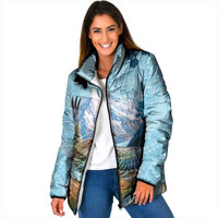New Zealand South Island Padded Jacket Te Waipounamu Aoraki Kea Bird - Polynesian Pride