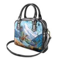New Zealand South Island Shoulder Handbag Te Waipounamu Aoraki Kea Bird